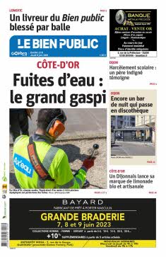 Ax'eau en une du journal Le Bien Public à Dijon